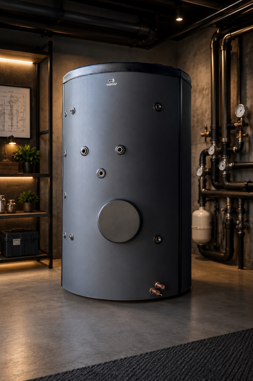 KondTherm DXR insulated domestic hot water tank